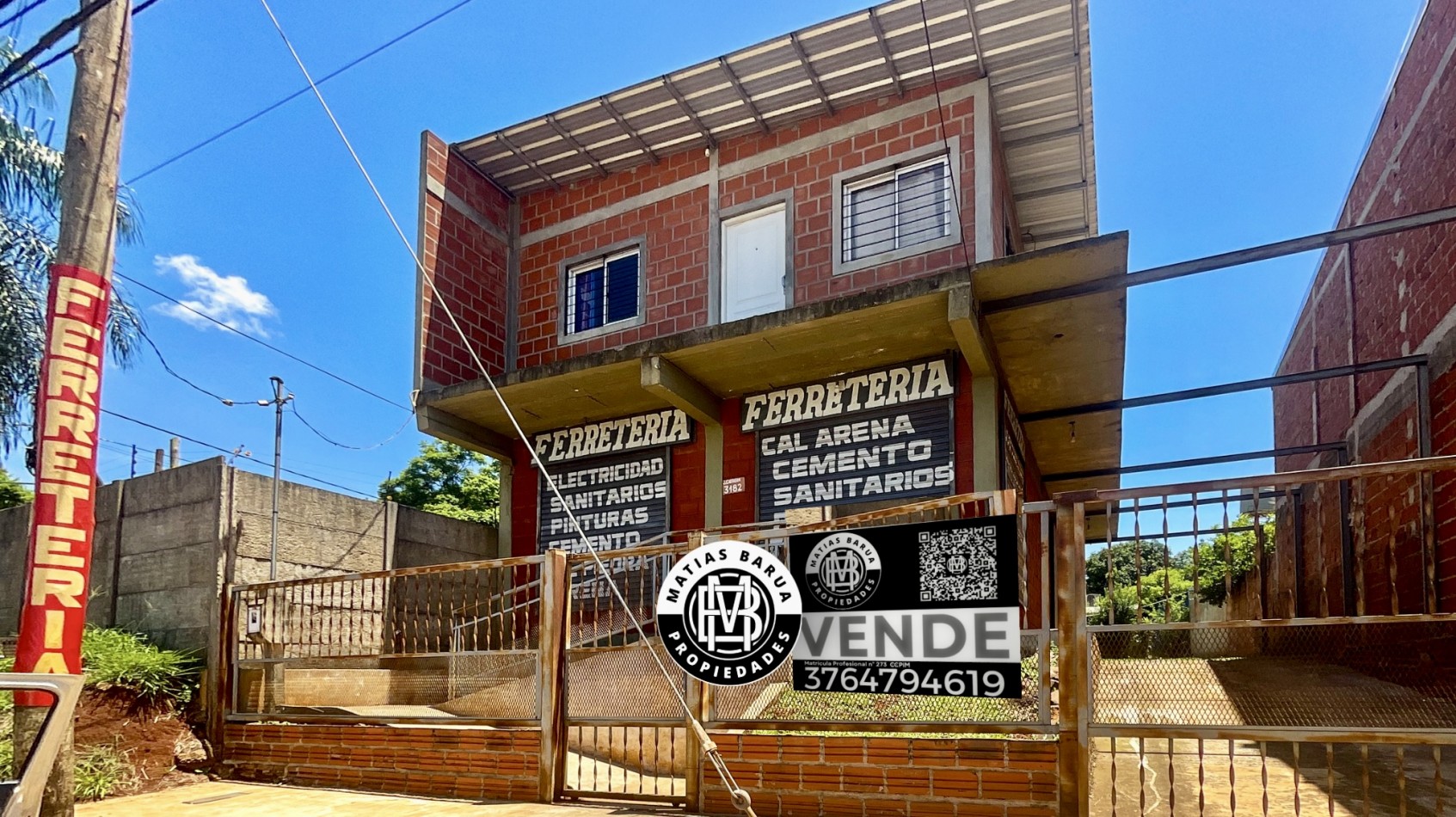 Propiedad con Local y Departamento, en Venta