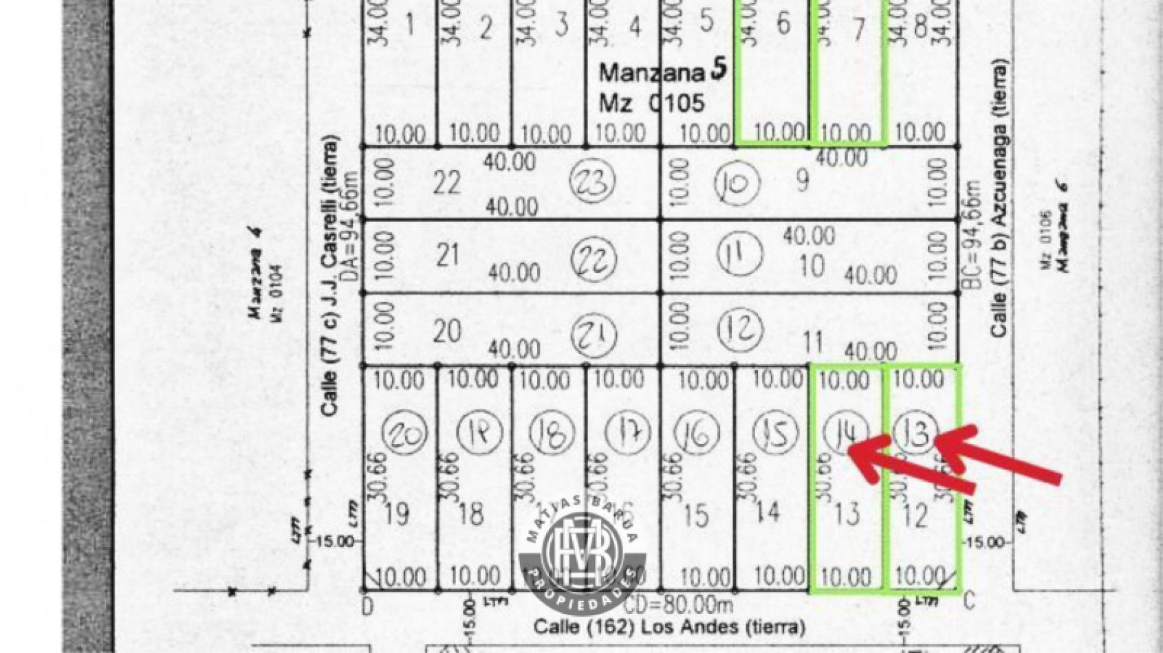 Terreno en esquina en venta, Barrio San Lucas, Posadas