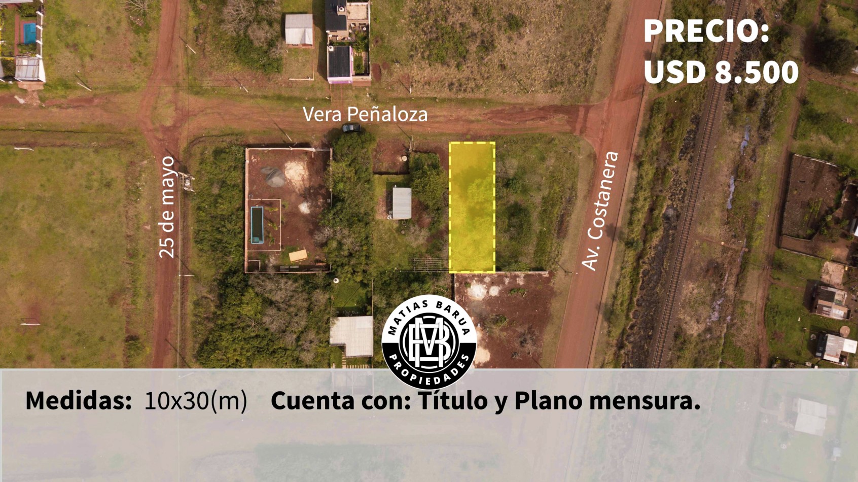 OPORTUNIDAD, 3 terrenos en venta zona Costanera Garupa. 