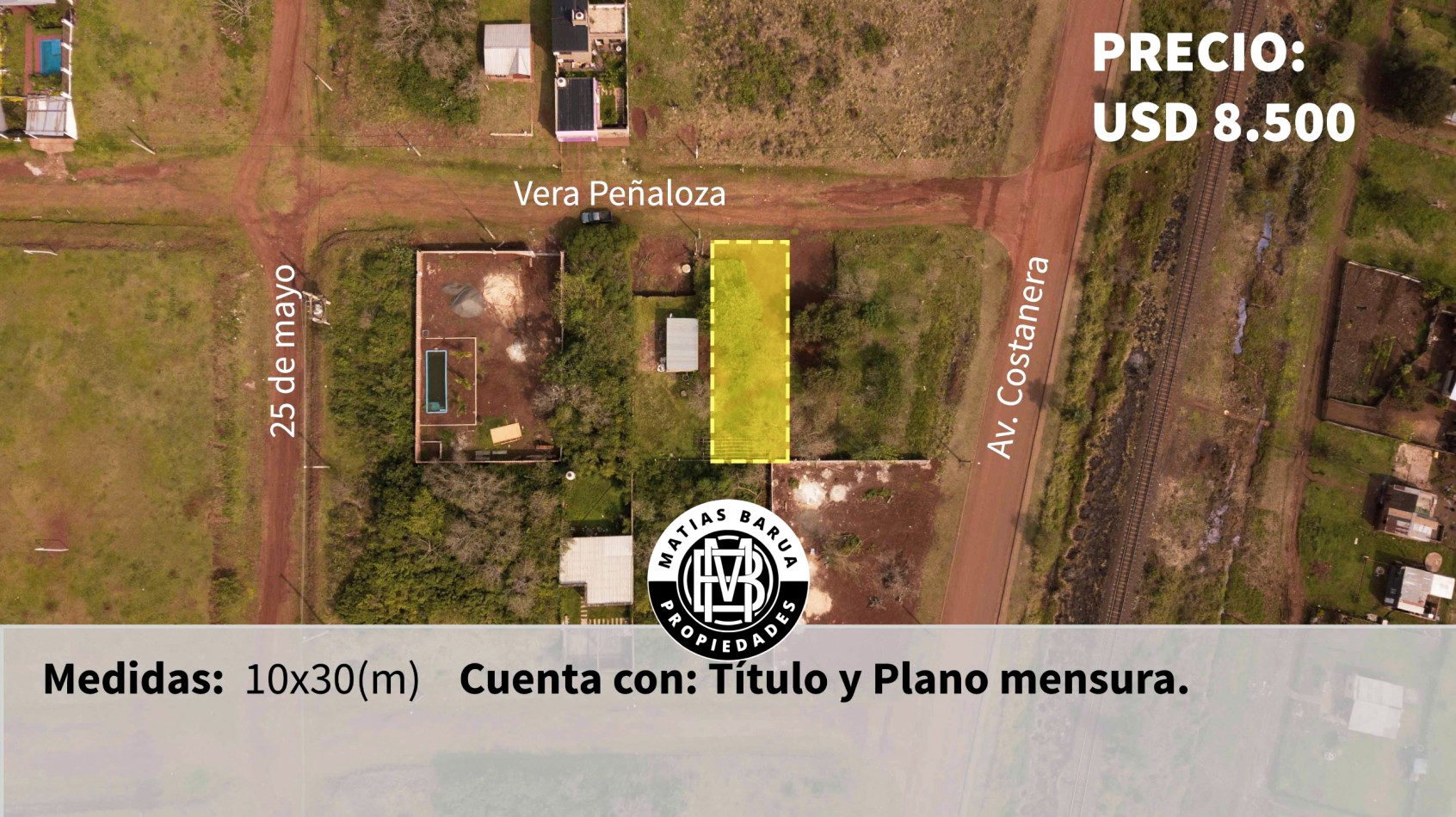 OPORTUNIDAD, 3 terrenos en venta zona Costanera Garupa. 