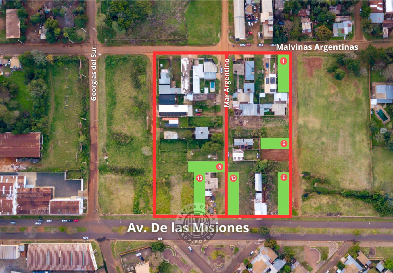 Terrenos sobre avenida, Miguel Lanus, Posadas